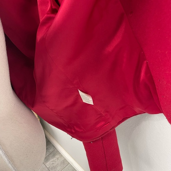 Theory Clay Red Double Breasted wool Blend Thick Short Peacoat - Picture 6 of 9